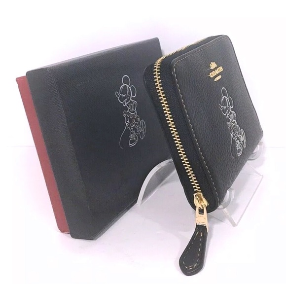 Coach Disney Minnie Mouse Black Wallet NWT - Picture 5 of 8